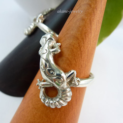 お目めがルビーヒョウモントカゲモドキの指輪 7枚目の画像