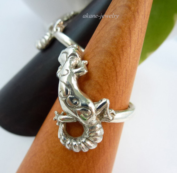 お目めがルビーヒョウモントカゲモドキの指輪 7枚目の画像