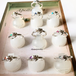 7月のカエル　ルビーと小さなカエルの指輪 12枚目の画像