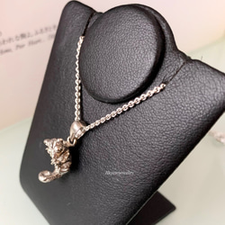 コロンと丸くフクロモモンガのネックレス 6枚目の画像