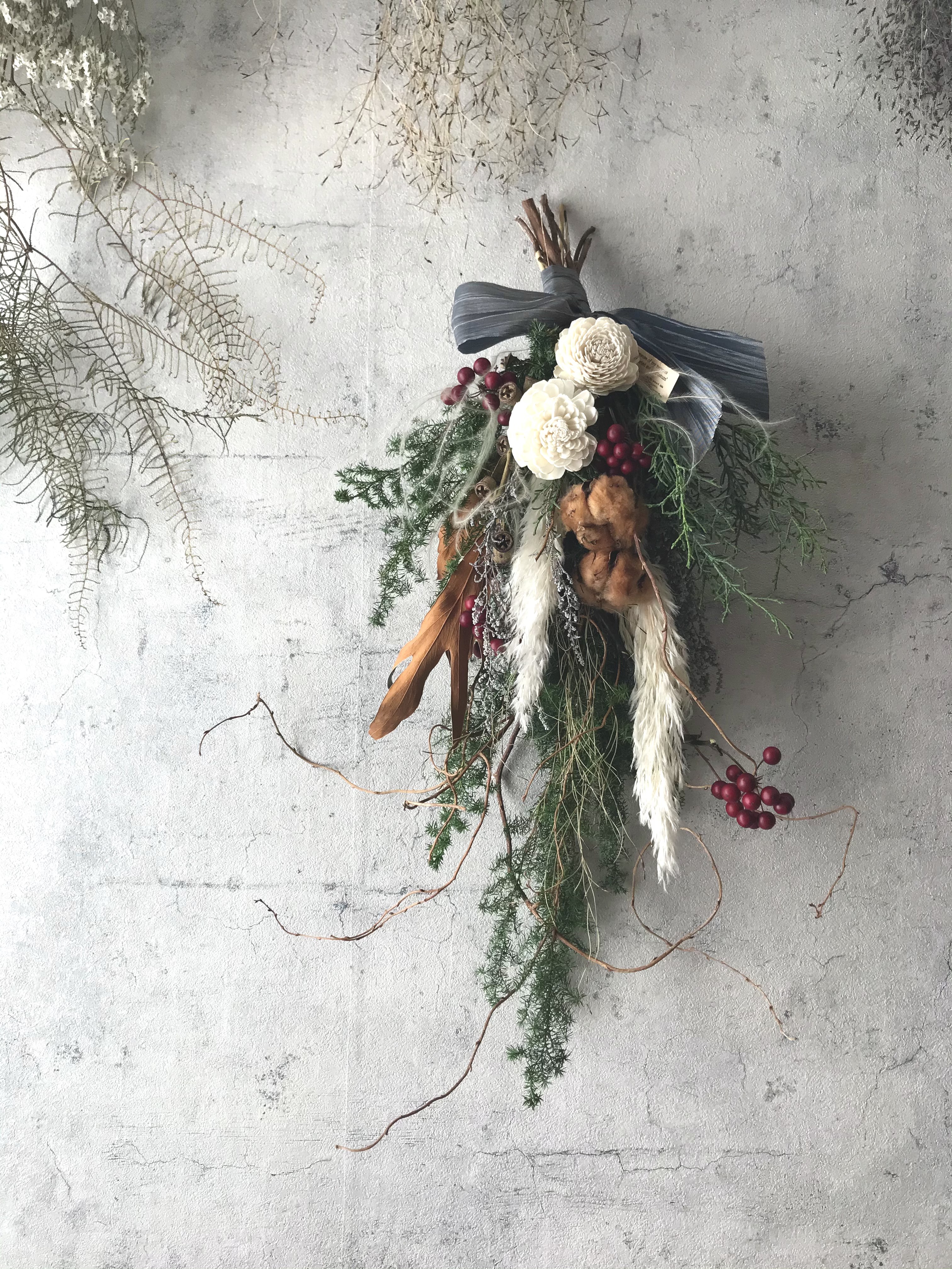 dry-flower-bouquet-swag-white-