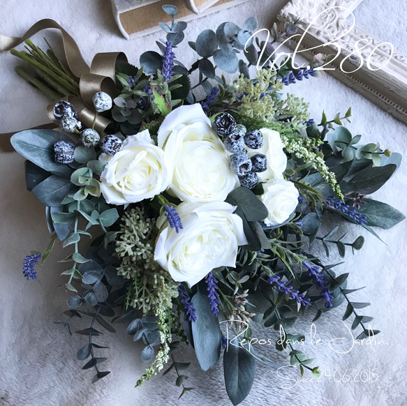 ◇再販×3】シャビーシックなボタニカルブーケ&ブートニア◇YuKi様  