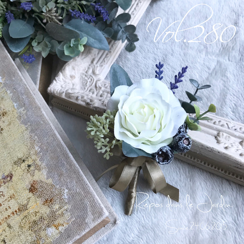 ◇再販×3】シャビーシックなボタニカルブーケ&ブートニア◇YuKi様  