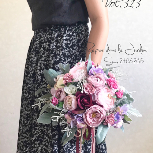 受注商品】ダスティミラー×オールドローズ くすみピンクのクラッチ