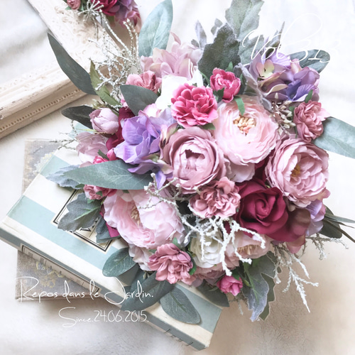 受注商品】ダスティミラー×オールドローズ くすみピンクのクラッチ