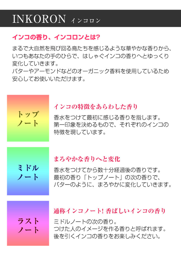 インコの香り「インコロン」 ☆文鳥☆ 3枚目の画像