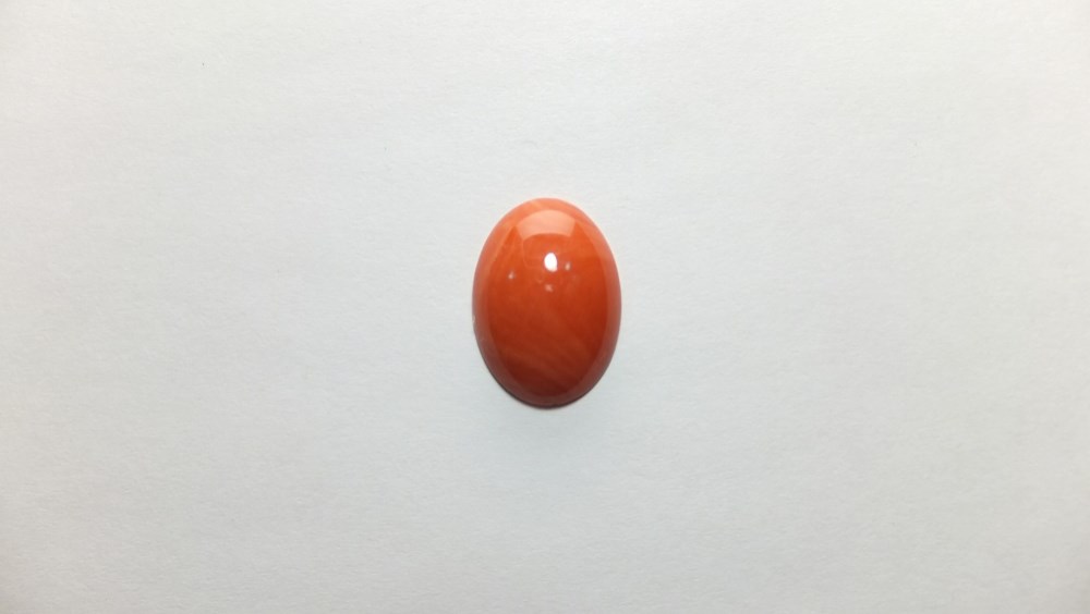 桃珊瑚　オーバル・カボッション