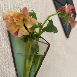 ステンドグラス フラワーベース７ 花瓶　花器 インテリア　アンティーク ギフト 2枚目の画像