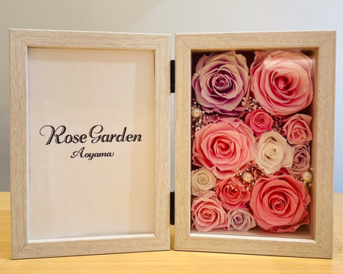 メッセージ、名入れ可能 ＊フォトフレーム ＊バラたっぷり フォト