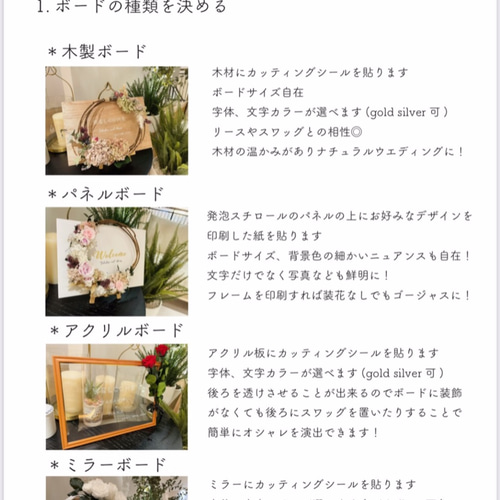 今だけ¥2,000引き！】ウェルカムボード＊八角ミラー＊オーダー