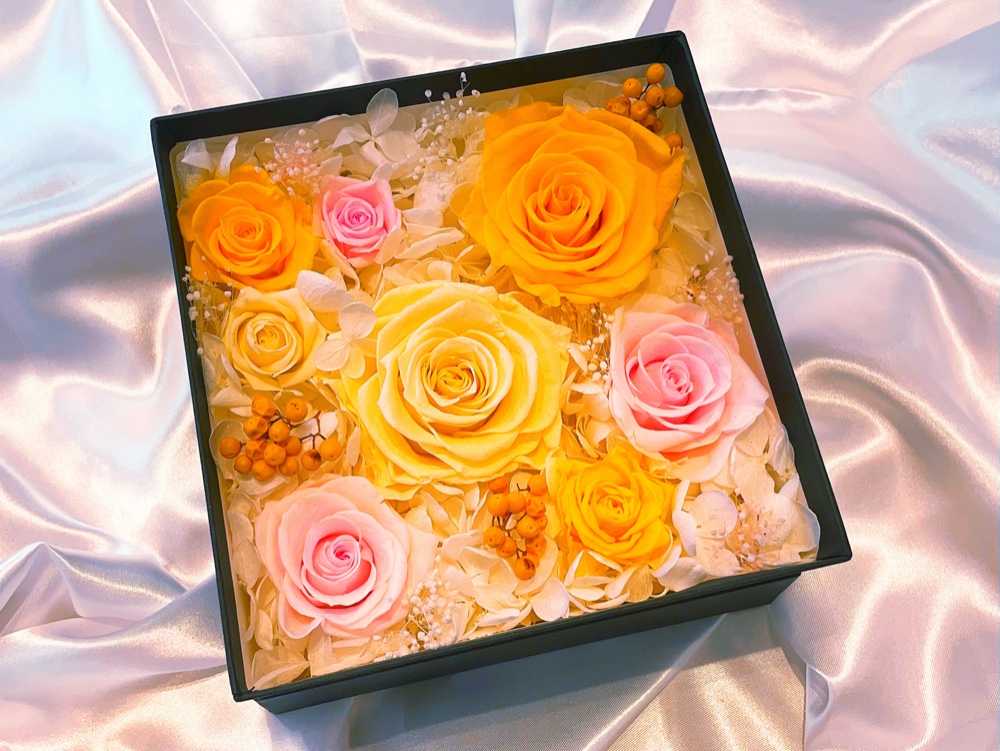 枯れないバラ＊cuteイエロー