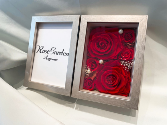 枯れないバラ＊フォトフレーム＊レッド フォトフレーム・写真立て