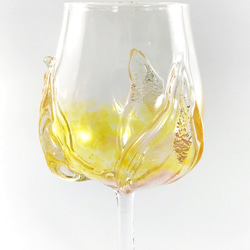 つぼみワイングラス（シルバーイエロー） 6枚目の画像