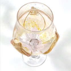 つぼみワイングラス（シルバーイエロー） 7枚目の画像