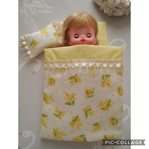 再入荷サイズ変更♡ミモザメルちゃんお布団セット おもちゃ・人形 S&