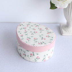 カルトナージュ】八角形の小箱 リバティ インテリアボックス 小物入れ