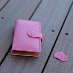 防水ケース無料 [全機種対応] 革 手帳型 かわいい スマホケース スマートフォンケース [SK02-Pink] 5枚目の画像