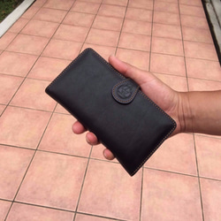 [iphone7Plus][S2OK Black] 義大利真皮 手帳型外殼 第2張的照片