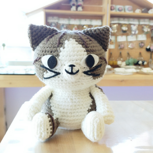 ハンドメイド猫のおもちゃ オーダー あみぐるみ ハンドメイド