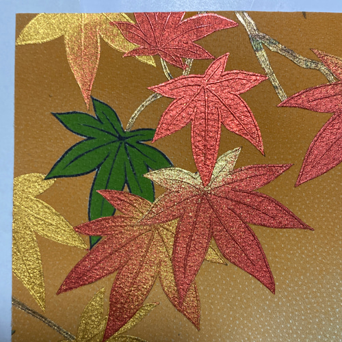 楓(金彩絵画)原画［箔使用］ 絵画 キンサイアート 通販 11193315