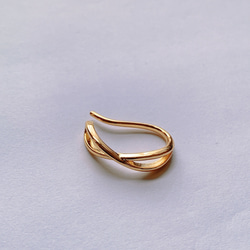 ❤️お得セット❤️  リボンゴールド　イヤーカフ　両耳用 3枚目の画像