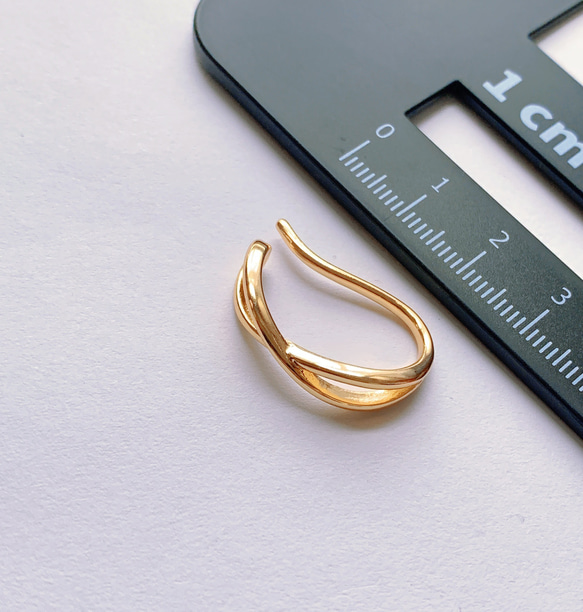 ❤️お得セット❤️  リボンゴールド　イヤーカフ　両耳用 4枚目の画像