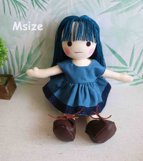 着せ替え布人形はぐっこMサイズ 藍色 その他人形 HagukkoDoll 通販 