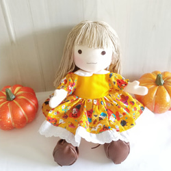 はぐっこ着せ替え服Ｌ　ハロウィンワンピース 4枚目の画像