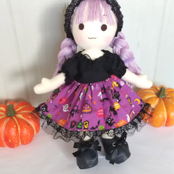 布人形はぐっこMサイズセット ハロウィンパープル 2枚目の画像