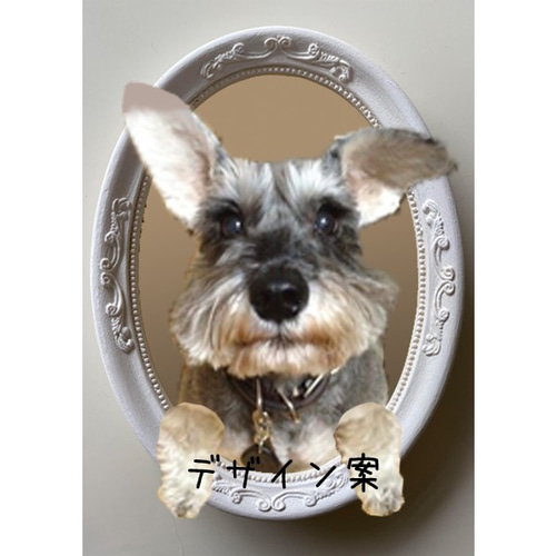羊毛フェルト　オーダー　顔半立体 オーダー例カムイ君】 ＃羊毛フェルト ＃フェルト ＃オブジェ