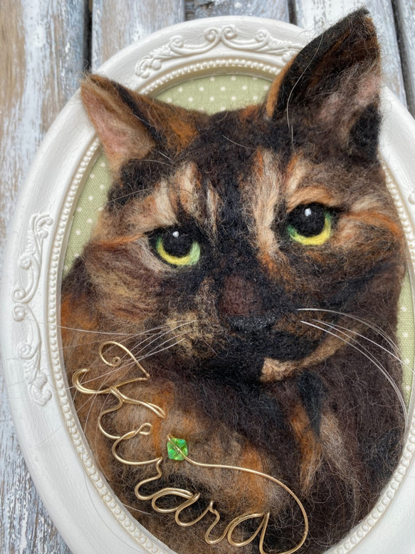 【オーダー例 キララちゃん】 ＃羊毛フェルト ＃フェルト ＃オブジェ立体 ＃ぬいぐるみ人形 ＃ペットメモリアル 