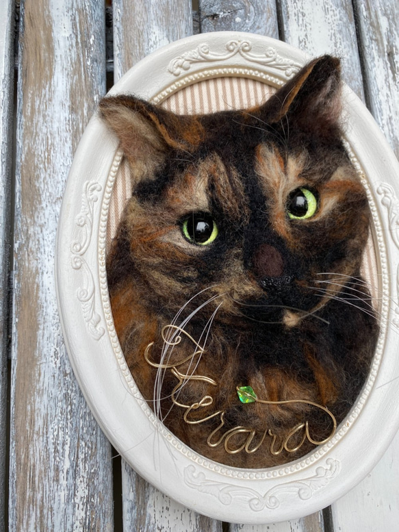 【オーダー例 キララちゃん】 ＃羊毛フェルト ＃フェルト ＃オブジェ立体 ＃ぬいぐるみ人形 ＃ペットメモリアル 