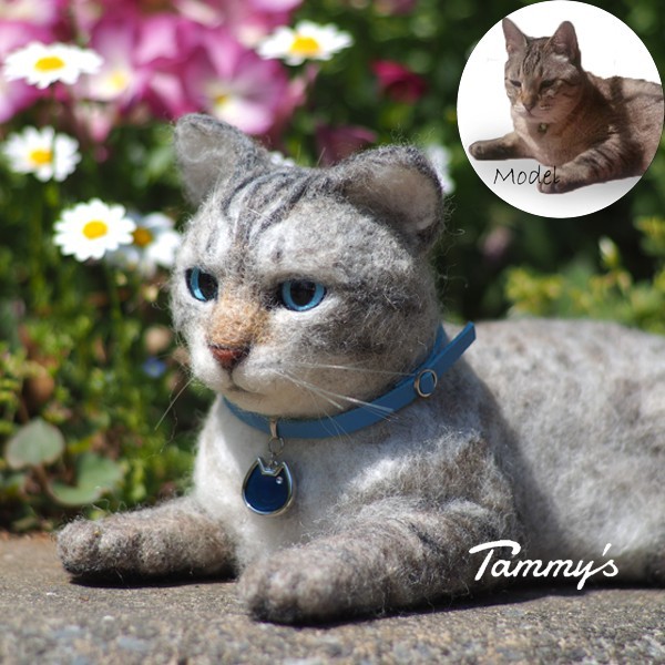 うちの子オーダー2025【オーダー例 みーた君】 ＃羊毛フェルト ＃フェルト ＃ぬいぐるみ人形 ＃ペットメモリアル