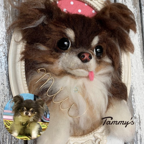 羊毛フェルト 犬 チワワ 刺繍 ハンドメイド 羊毛フェルト 羊毛フェルト 犬 チワワ 刺繍 ハンドメイド 羊毛フェルト