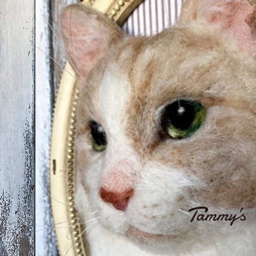 オーダー例 ミルちゃん】 ＃羊毛フェルト ＃フェルト ＃オブジェ