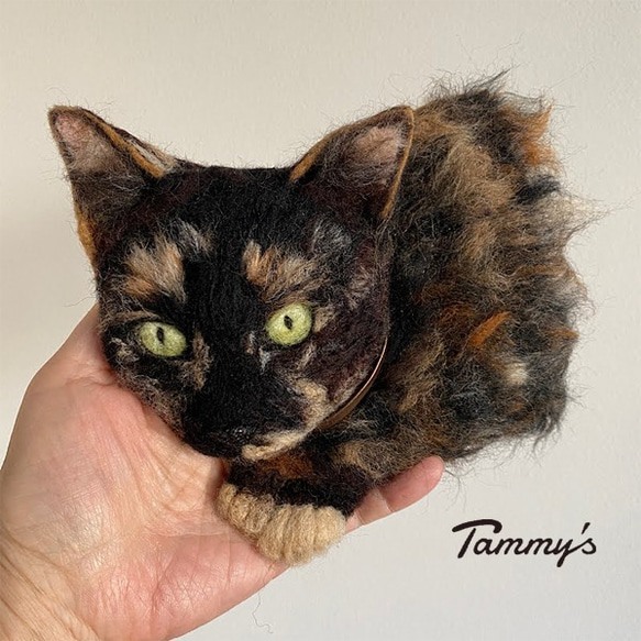 【オーダー例 ななちゃん】 ＃羊毛フェルト ＃フェルト ＃オブジェ立体 ＃ぬいぐるみ人形 ＃ペットメモリアル 