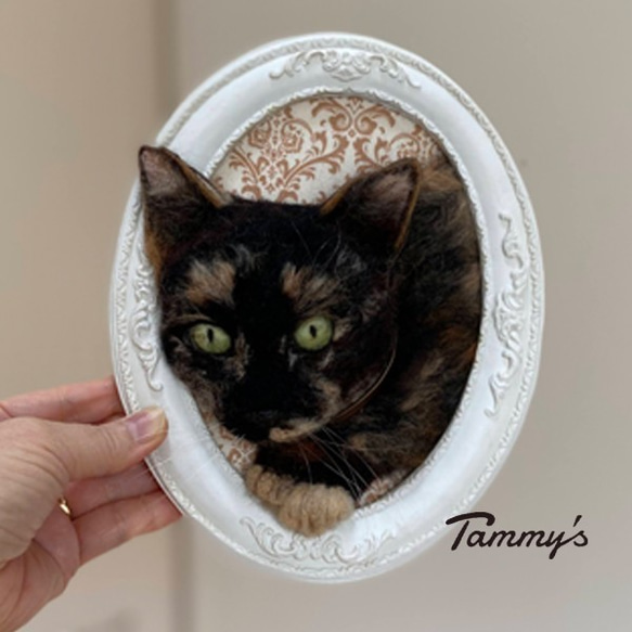 【オーダー例 ななちゃん】 ＃羊毛フェルト ＃フェルト ＃オブジェ立体 ＃ぬいぐるみ人形 ＃ペットメモリアル 