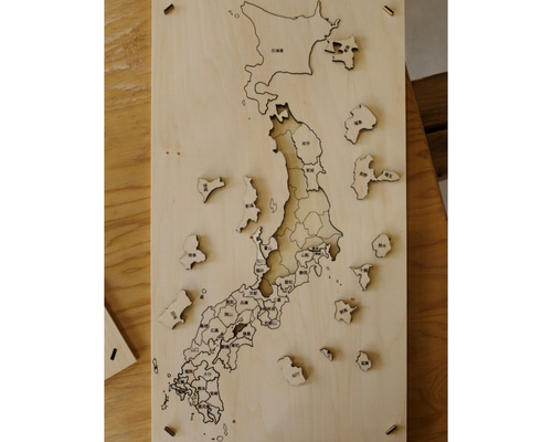 3D Wood Japan Map インテリア用壁掛け木製日本地図【翌営業日