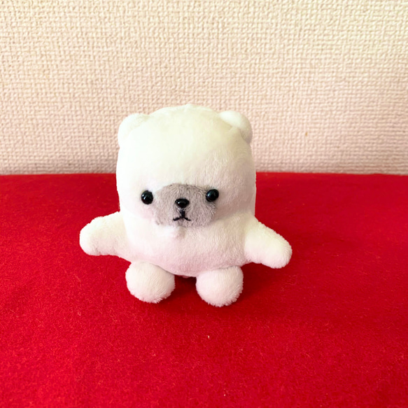 プチしろくまのぬいぐるみ 1枚目の画像