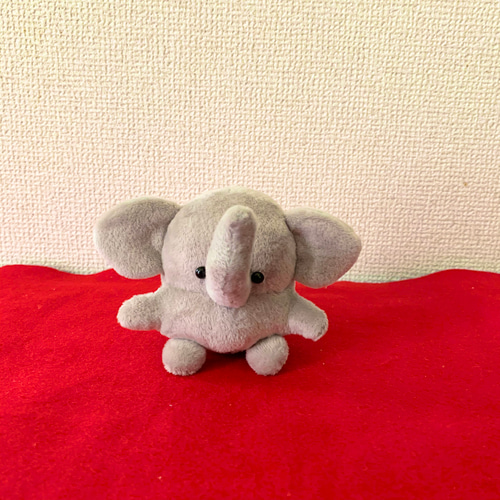 ヴィンテージ ぬいぐるみ ゾウ ピンクのゾウ