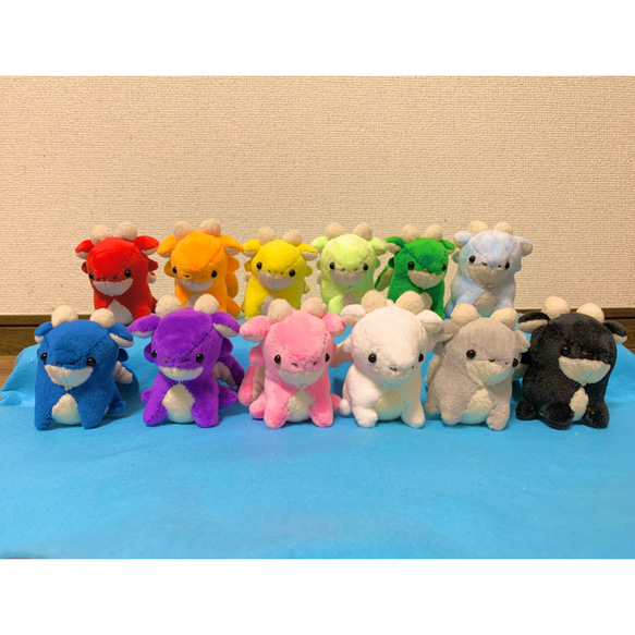 プチおすわりドラゴンのぬいぐるみ（セット販売） ぬいぐるみ ざいんた 