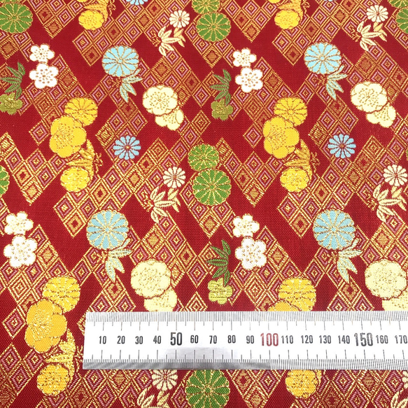 ［新品］西陣織 金襴 生地 はぎれ 和柄 京都 70×30カットクロス 2枚目の画像