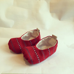 紅色的嬰兒鞋（058） 第2張的照片