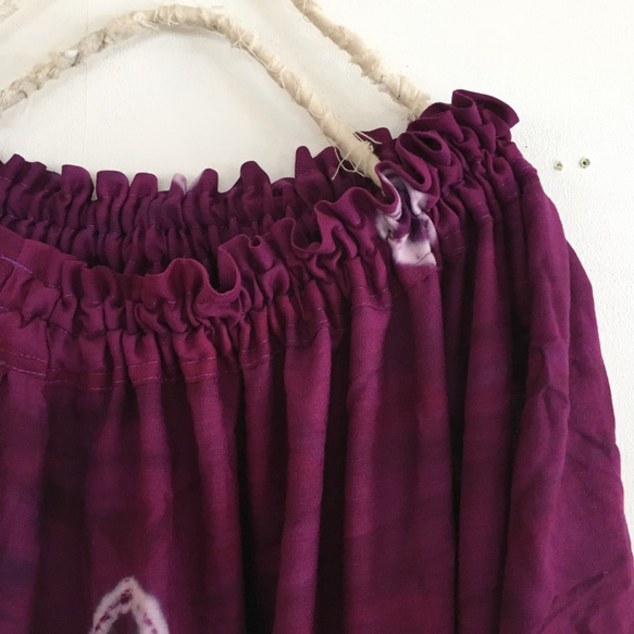 紫染色☆條紋裙部（鄰 -  SC-009） 第2張的照片
