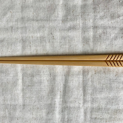 【予約販売】青森ヒバのデザインお箸 〈葉箸〉シンプルリーフ 3枚目の画像