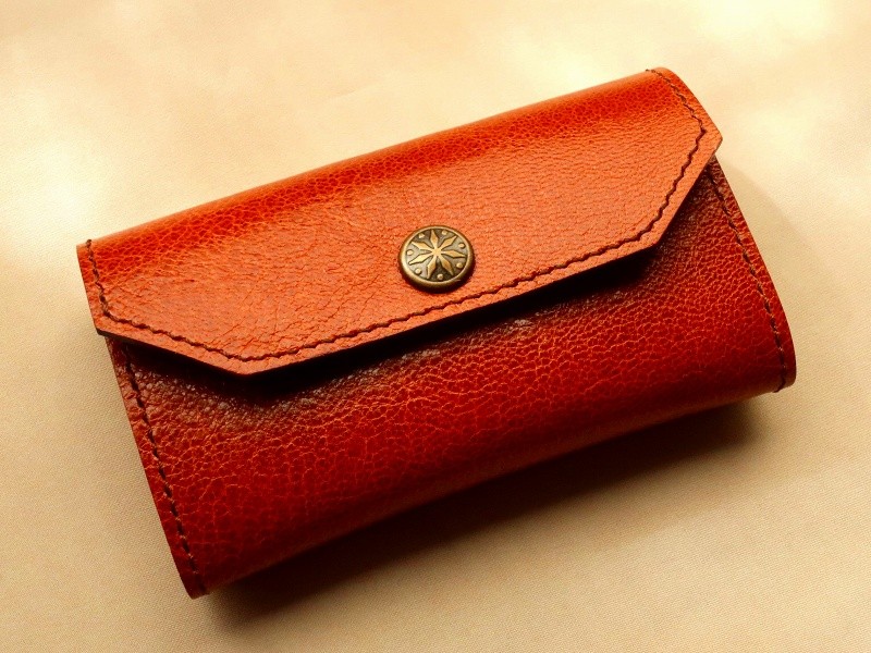 カードサイズ 超コンパクト財布 ブラウン #109