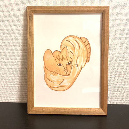 まるまるネコ　油絵 まるまる猫 | カトフレ STORE