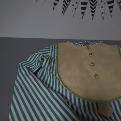 刺繍　クローバーボタン　クロスステッチ柄　１８ｍｍ×２個セット 5枚目の画像