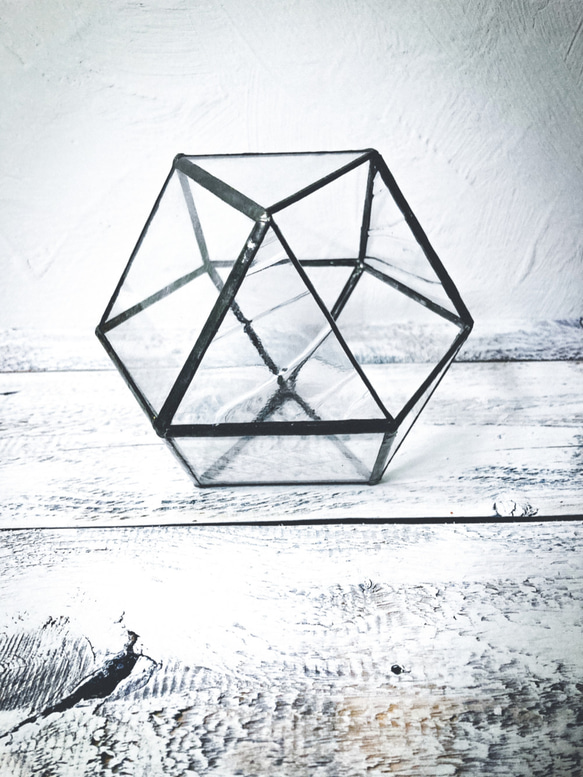 ステンドグラス【LadyBug】ミニ置き型テラリウム 5枚目の画像