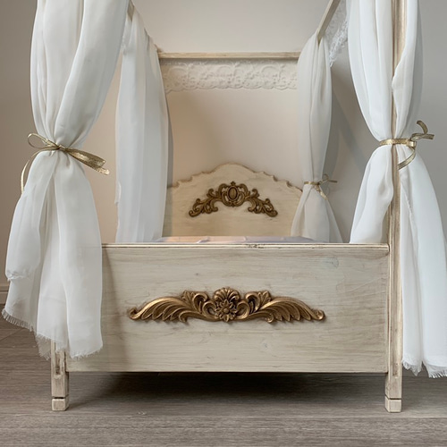 送料無料】ドール用ベッド ペット用ベッドにも ヨーロッパアンティーク